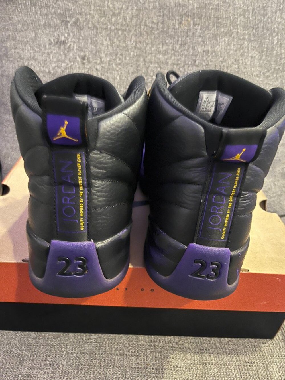 🔥 Air Jordan 12 Field Purple – Size 12.5 Men – Clean Used 🔥 - Picture 4 of 4